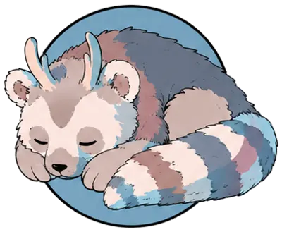 Moodie, asleep